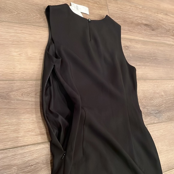 NWT Banana Republic Factory Sleeveless Laser Cut Floral Career Dress Black - Picture 9 of 15